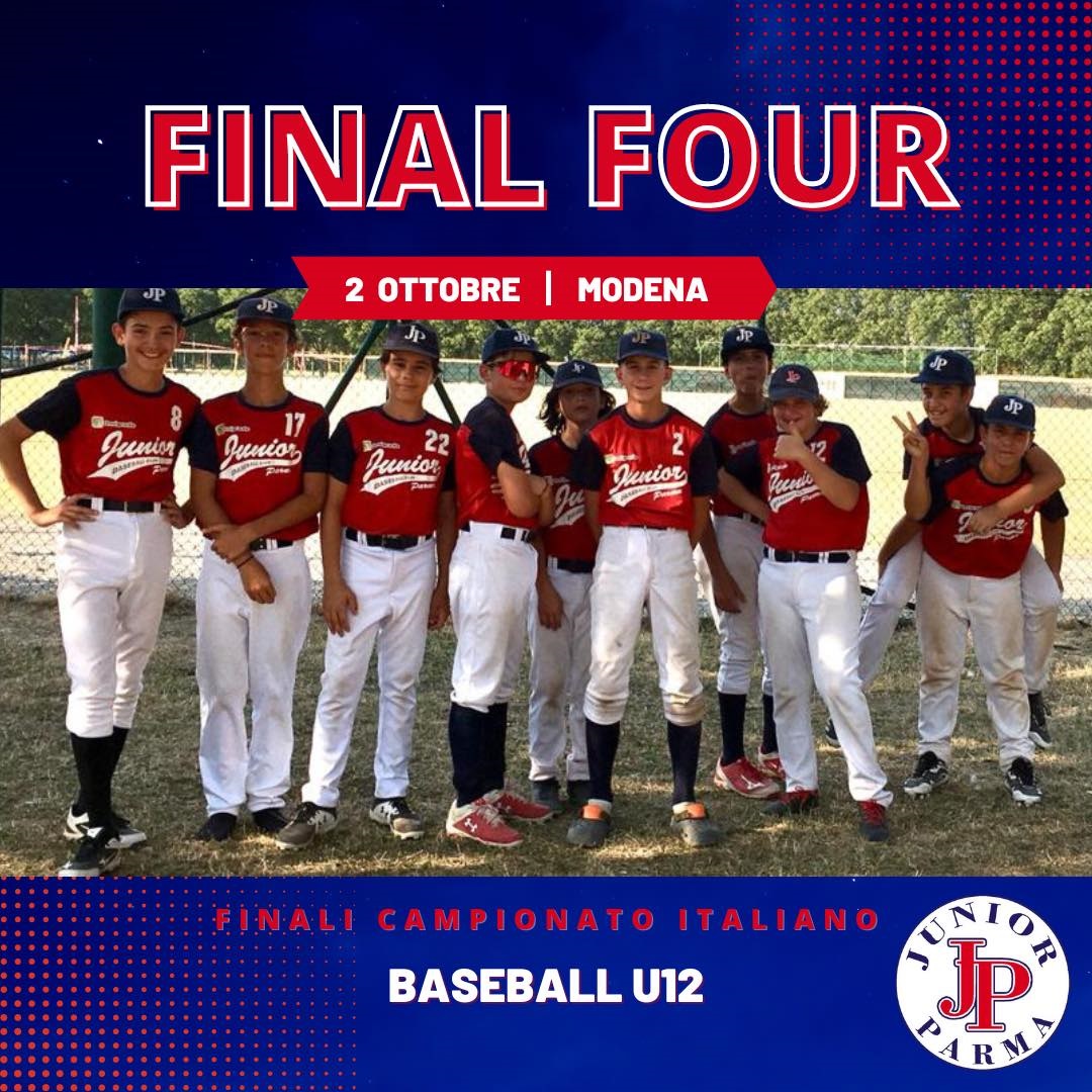 LO JUNIOR PARMA SI LAUREA CAMPIONE D’ITALIA NELLA CATEGORIA UNDER 12. I